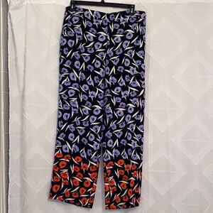 NWOT Ann Taylor Lavender/Blue and Red Dress Pants